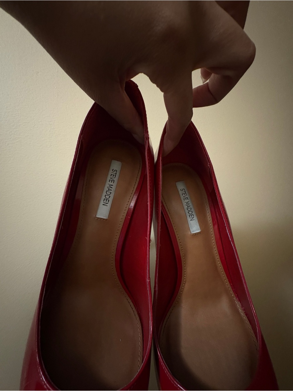 Steve Madden Red Patent Pointed-Toe Stilettos - Picture 6 of 7